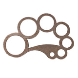 Maxbell Circle Ruler Round Leather Corner Cutting Template DIY Leather Craft Tool Style B