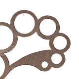Maxbell Circle Ruler Round Leather Corner Cutting Template DIY Leather Craft Tool Style B
