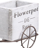 Maxbell Bike Flower Basket European Style for Balcony Home Fence Gray