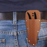 Maxbell Pruning Scissors Tool Bag PU Leather Portable for Plant Shear Trimming Tools