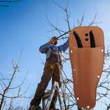 Maxbell Pruning Scissors Tool Bag PU Leather Portable for Plant Shear Trimming Tools