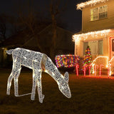 Maxbell Christmas Reindeers Light Xmas Garden Lights for Pathway Garden Holiday M