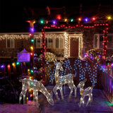 Maxbell Christmas Reindeers Light Xmas Garden Lights for Pathway Garden Holiday L