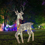 Maxbell Christmas Reindeers Light Xmas Garden Lights for Pathway Garden Holiday L