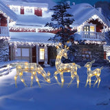 Maxbell Christmas Reindeers Light Xmas Garden Lights for Pathway Garden Holiday L