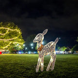 Maxbell Christmas Reindeers Light Xmas Garden Lights for Pathway Garden Holiday S