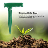 Maxbell Natural Dibber Sow Puncher PP Sow Seeder for Patio Flowers Vegetable