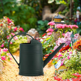 Maxbell Watering Can Decorative with Detachable Spray Head Long Nozzle for Household Dark Green