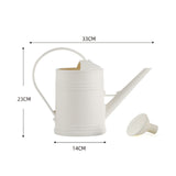 Maxbell Watering Can Decorative with Detachable Spray Head Long Nozzle for Household White