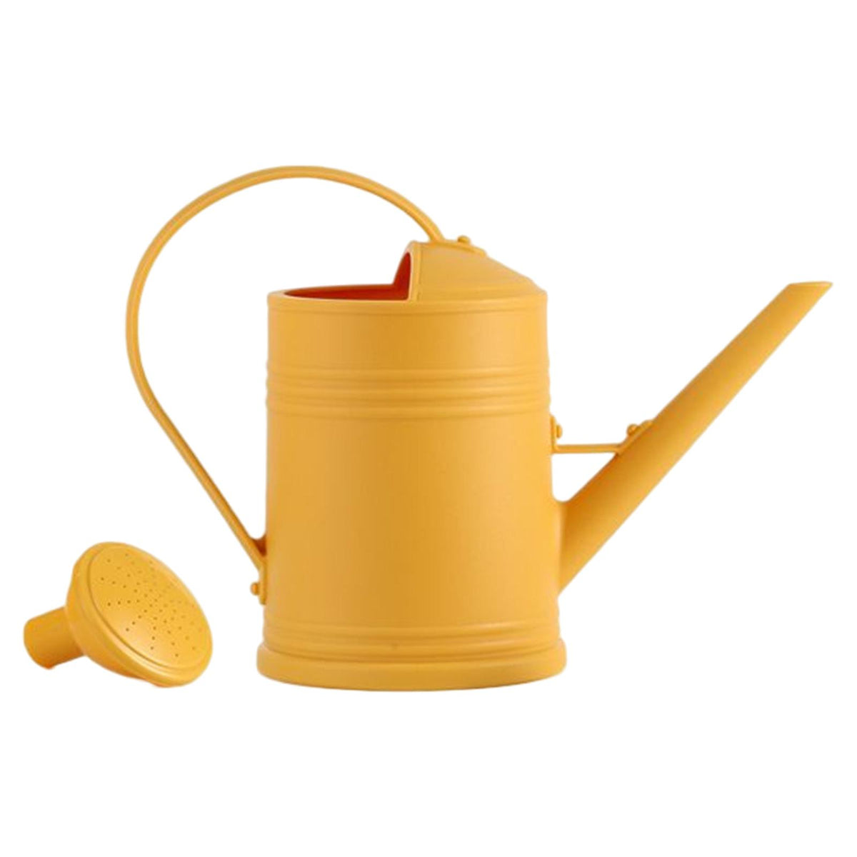 Maxbell Watering Can Decorative with Detachable Spray Head Long Nozzle for Household Yellow