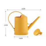 Maxbell Watering Can Decorative with Detachable Spray Head Long Nozzle for Household Yellow