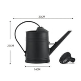 Maxbell Watering Can Decorative with Detachable Spray Head Long Nozzle for Household Black
