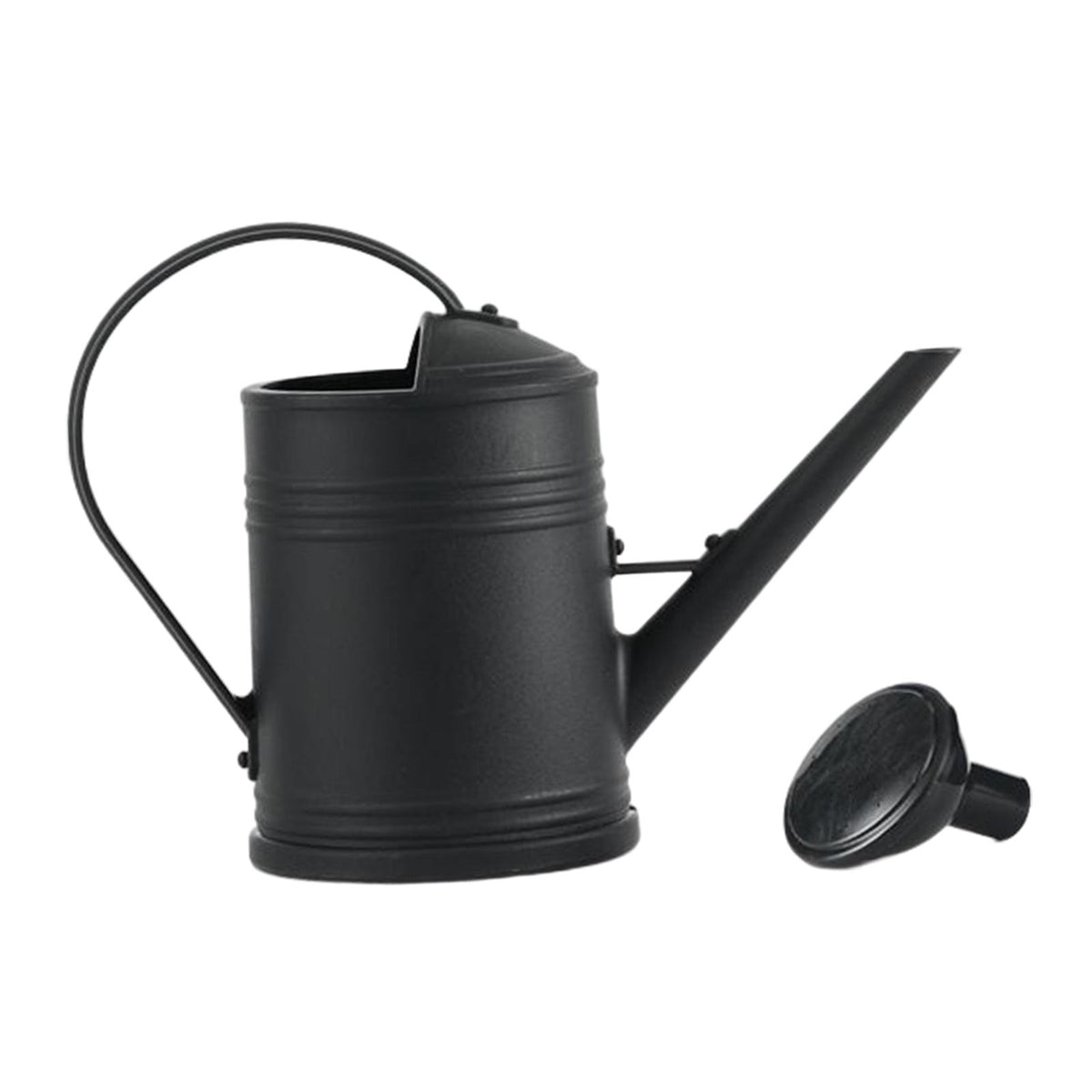 Maxbell Watering Can Decorative with Detachable Spray Head Long Nozzle for Household Black
