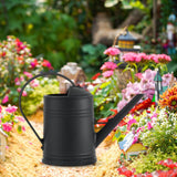 Maxbell Watering Can Decorative with Detachable Spray Head Long Nozzle for Household Black