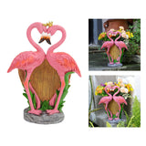 Maxbell Resin Flamingo Flower Pot Garden Statue for Home Decor Backyard Office