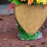 Maxbell Resin Flamingo Flower Pot Garden Statue for Home Decor Backyard Office