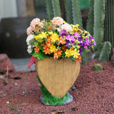 Maxbell Resin Flamingo Flower Pot Garden Statue for Home Decor Backyard Office