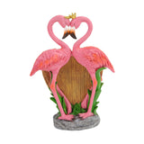 Maxbell Resin Flamingo Flower Pot Garden Statue for Home Decor Backyard Office