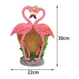 Maxbell Resin Flamingo Flower Pot Garden Statue for Home Decor Backyard Office