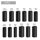 Maxbell Collet Adapters Accessory Set Alloy for Engraving Trimming 12 Piece Set