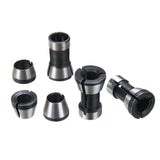 Maxbell Trimming Machine Chuck Accessories Steel for Engraving Machine Wood Carving 6pcs