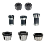 Maxbell Trimming Machine Chuck Accessories Steel for Engraving Machine Wood Carving 8pcs