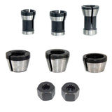 Maxbell Trimming Machine Chuck Accessories Steel for Engraving Machine Wood Carving 8pcs