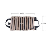 Maxbell Wrench Tools Pouch Canvas with 6 Zipper Pockets Foldaway for Plumber