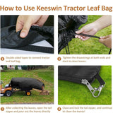 Maxbell Dust Storage Collection Dump Bag Reusable for Lawn 200cmx130cm