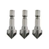 Maxbell 3x 90 Degree Chamfer Cutter Bit Durable Replaces for Carpentry Metal