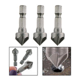 Maxbell 3x 90 Degree Chamfer Cutter Bit Durable Replaces for Carpentry Metal