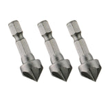 Maxbell 3x 90 Degree Chamfer Cutter Bit Durable Replaces for Carpentry Metal