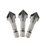 Maxbell 3x 90 Degree Chamfer Cutter Bit Durable Replaces for Carpentry Metal