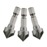 Maxbell 3x 90 Degree Chamfer Cutter Bit Durable Replaces for Carpentry Metal