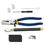 Maxbell 10Pcs Glass Cutting Tool Kit for Breaking Fusing Stained Glass