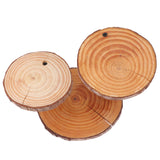 Maxbell Wood Cake Stand Rustic Food Riser Decorative Tray for Cookie Decor 3 Wooden Chips