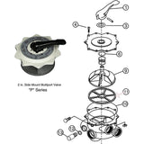 Maxbell 2x Rubber Pool Filter Valve Sand Filter for 271148 Swimming Pool Accessories