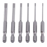 Maxbell 6Pcs Precision Screwdriver Set Driver Bit DIY Long Drill Bit 1/4 inch