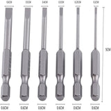 Maxbell 6Pcs Precision Screwdriver Set Driver Bit DIY Long Drill Bit 1/4 inch