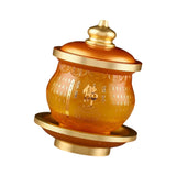 Maxbell Water Offering Cup Coloured Glaze Buddhist Worship Cup for Worship Style B