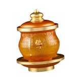 Maxbell Water Offering Cup Coloured Glaze Buddhist Worship Cup for Worship Style B