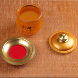 Maxbell Water Offering Cup Coloured Glaze Buddhist Worship Cup for Worship Style B