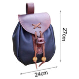 Maxbell Retro Pouch Bag Style Backpack Pockets Cosplay Costume Blue