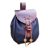 Maxbell Retro Pouch Bag Style Backpack Pockets Cosplay Costume Blue