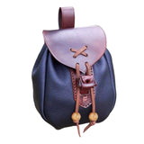 Maxbell Retro Pouch Bag Style Backpack Pockets Cosplay Costume Blue