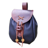 Maxbell Retro Pouch Bag Style Backpack Pockets Cosplay Costume Blue