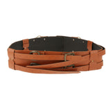 Maxbell Reusable PU Leather Waist Belt Costume Wrap Around Medieval Knight Belt Yellow