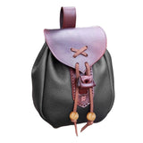 Maxbell Retro Pouch Bag Style Backpack Pockets Cosplay Costume Black