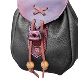 Maxbell Retro Pouch Bag Style Backpack Pockets Cosplay Costume Black