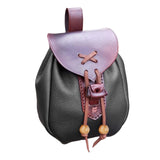 Maxbell Retro Pouch Bag Style Backpack Pockets Cosplay Costume Black